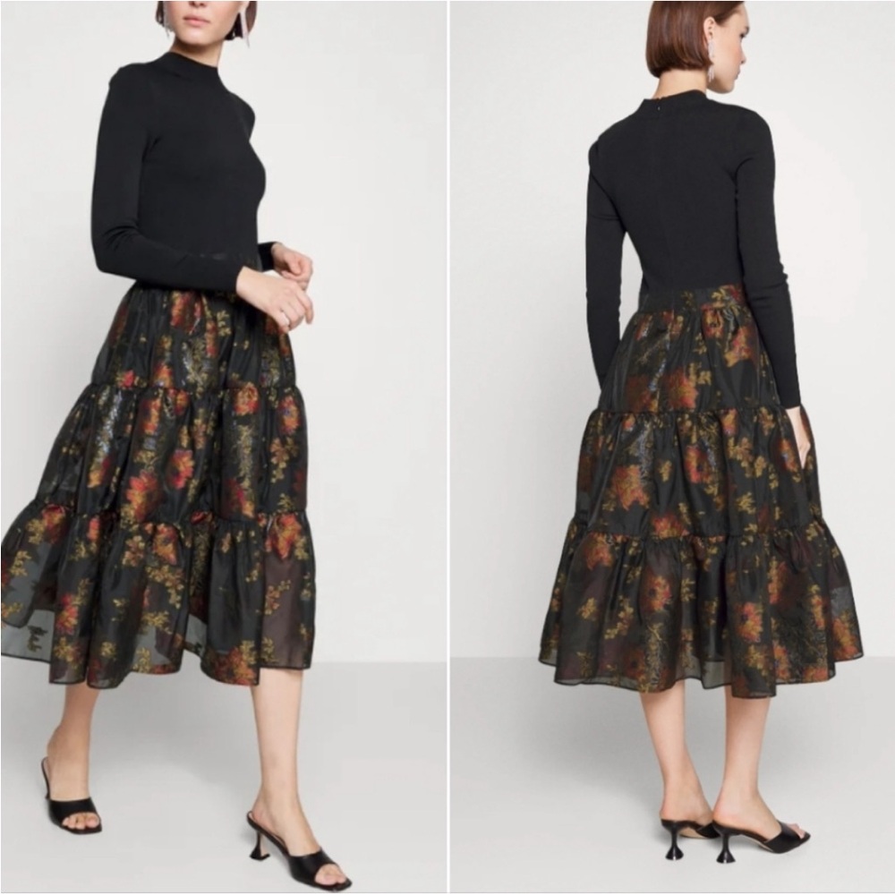 TED BAKER gorgeous black organza dress